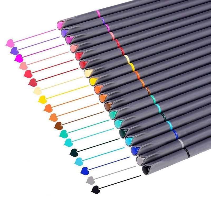 12-Pack Colored Fine Tip Drawing Pens for drawing painting – Knowledge as  Action